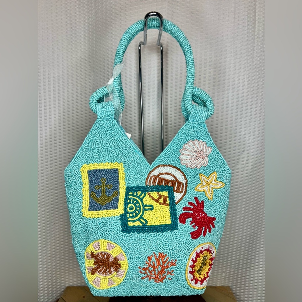 Viral Beaded Sea Themed Tote Bag!!